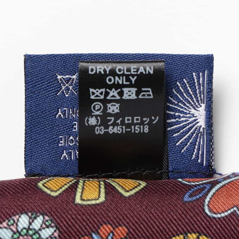 DIEFFE KINLOCH DIEFFE KINLOCH＜ディエッフェ キンロック＞ フラワー柄アスコットタイ BROWN