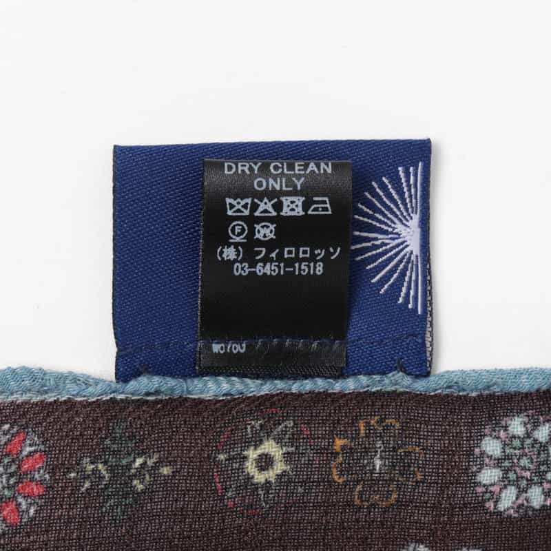 DIEFFE KINLOCH DIEFFE KINLOCH＜ディエッフェ キンロック＞ ウールスカーフ（フラワー） BROWN