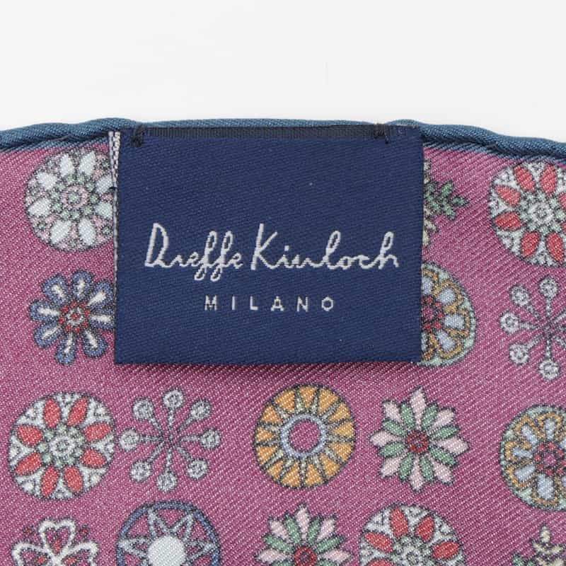 DIEFFE KINLOCH DIEFFE KINLOCH＜ディエッフェ キンロック＞ ポケットチーフ WINE