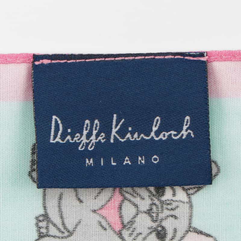 DIEFFE KINLOCH DIEFFE KINLOCH＜ディエッフェ キンロック＞ ハンカチ LIGHT BLUE