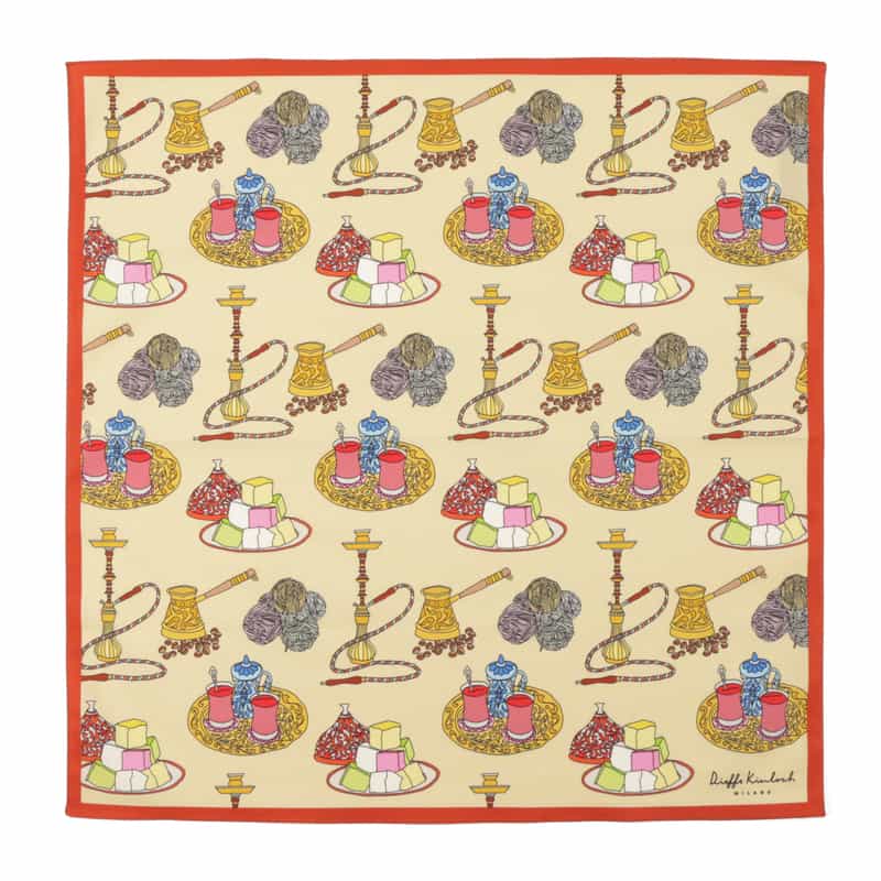 DIEFFE KINLOCH DIEFFE KINLOCH＜ディエッフェ キンロック＞ ハンカチ BEIGE