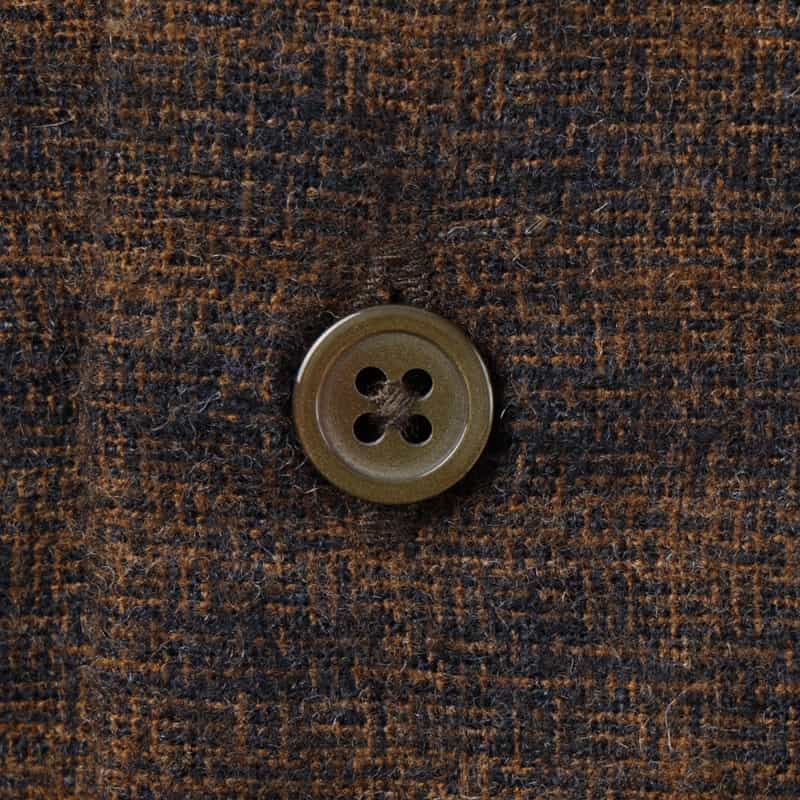 BARNEYS NEW YORK オンブレチェック柄カジュアルシャツ BROWN