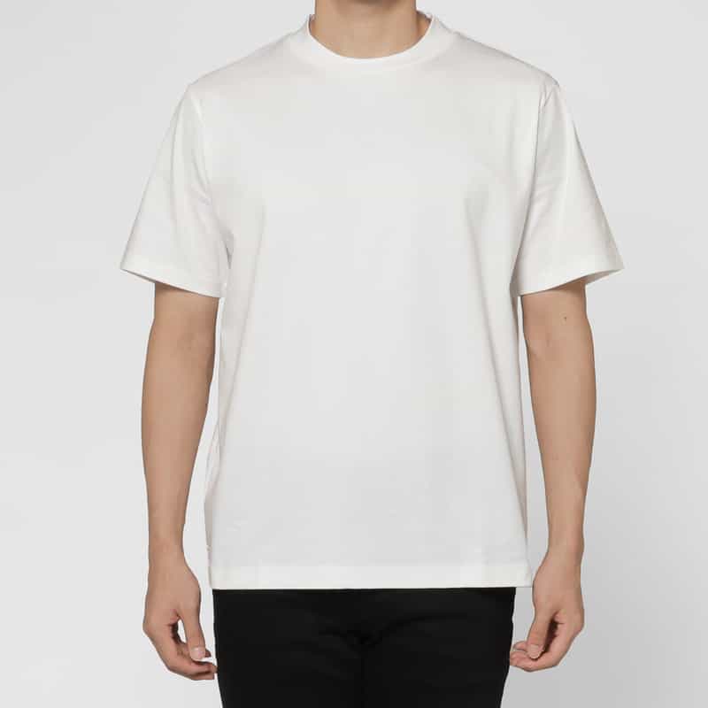 BARNEYS NEW YORK クルーネックコットンTシャツ WHITE