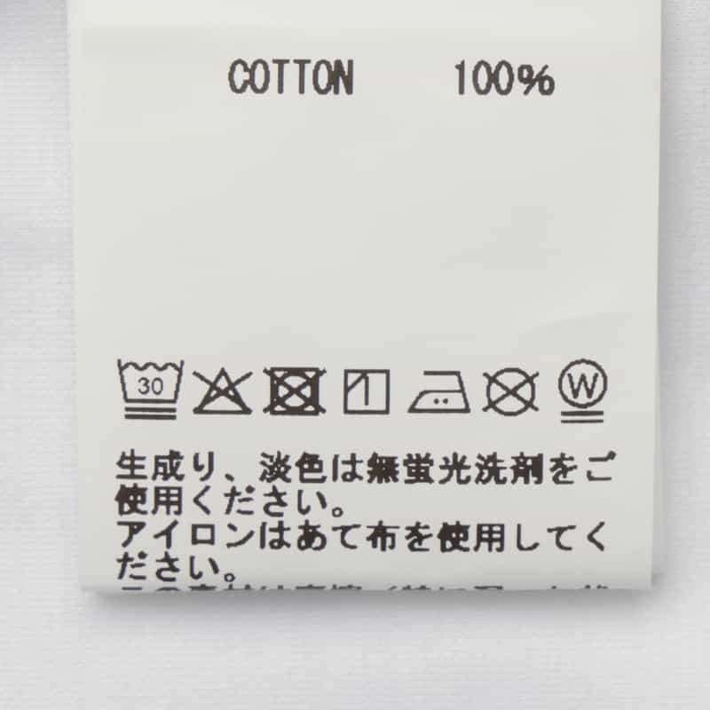 BARNEYS NEW YORK モックネックコットンTシャツ WHITE