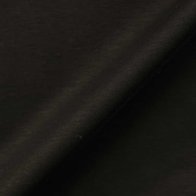 BARNEYS NEW YORK モックネックコットンTシャツ BLACK