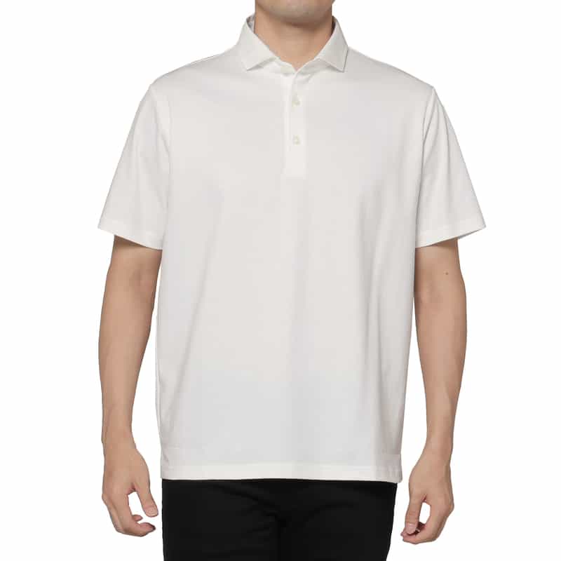 BARNEYS NEW YORK コットンポロシャツ WHITE