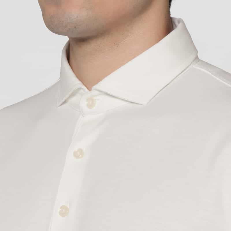 BARNEYS NEW YORK コットンポロシャツ WHITE