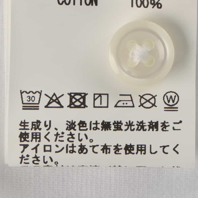 BARNEYS NEW YORK コットンポロシャツ WHITE