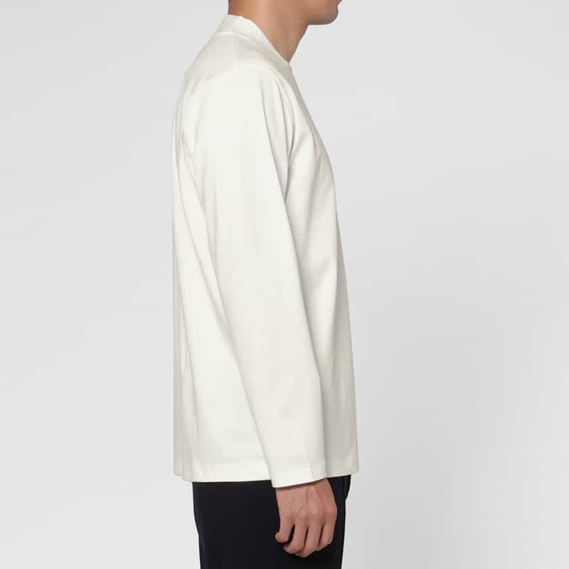 BARNEYS NEW YORK ロングスリーブクルーネックTシャツ WHITE