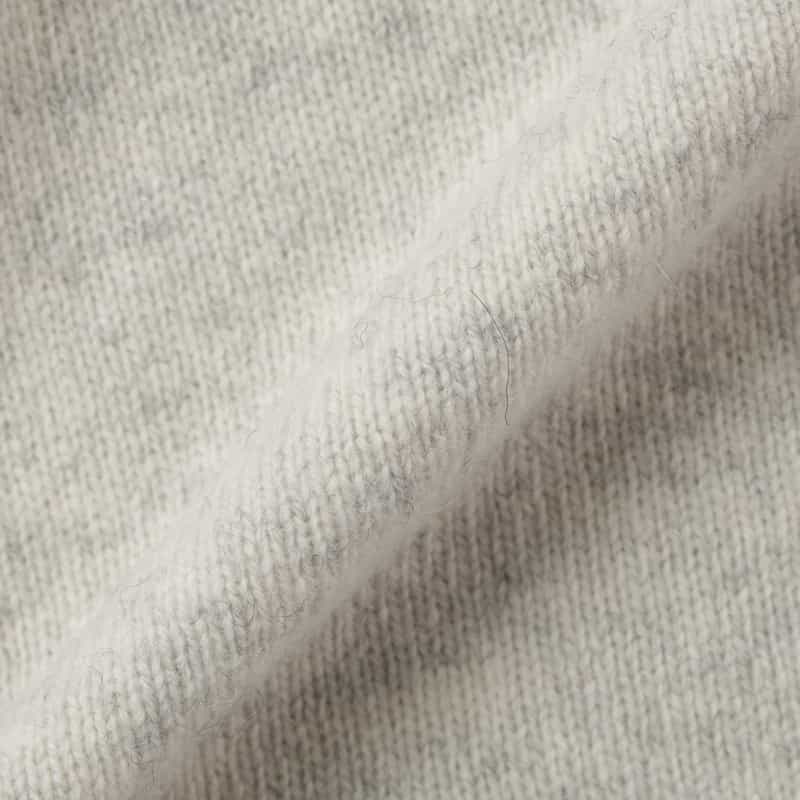 BARNEYS NEW YORK ウール素材ニットパーカー WHITE