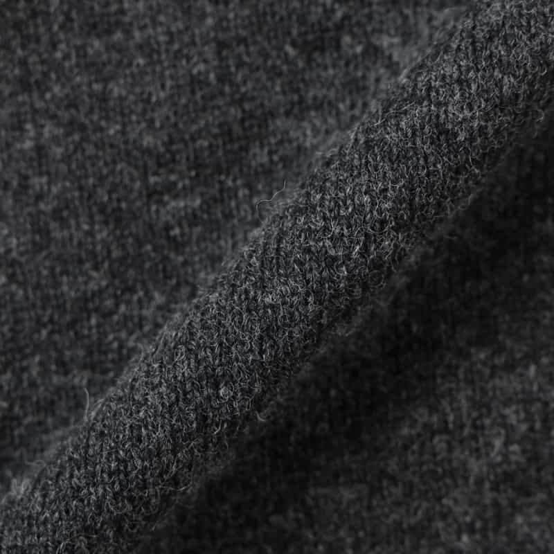 BARNEYS NEW YORK ウール素材ニットパーカー DARK GRAY