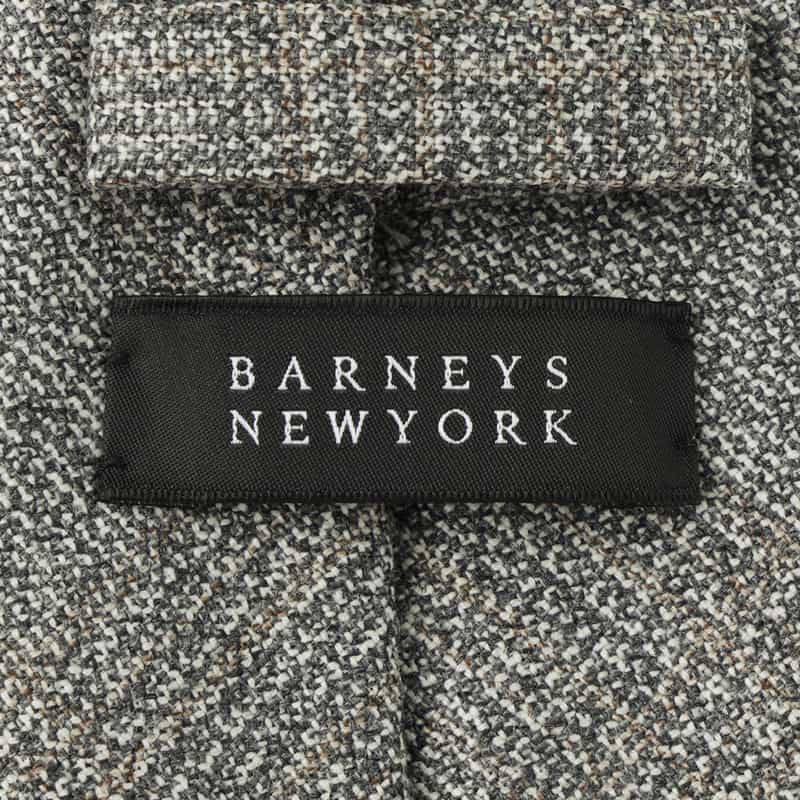 BARNEYS NEW YORK チェック柄タイ LIGHT GRAY