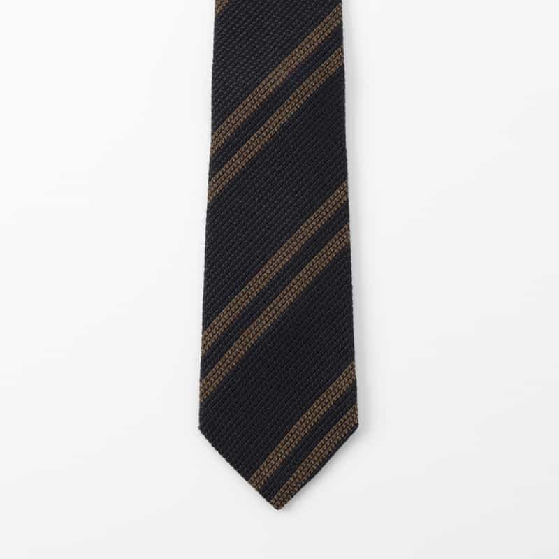 BARNEYS NEW YORK ストライプ柄タイ NAVY