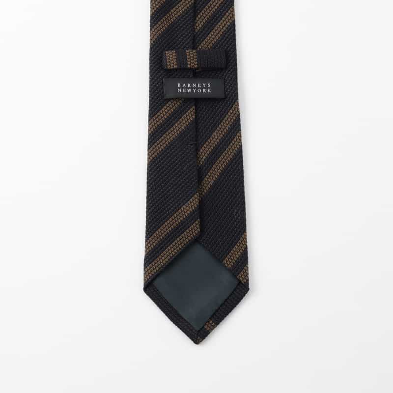 BARNEYS NEW YORK ストライプ柄タイ NAVY