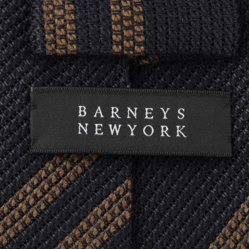 BARNEYS NEW YORK ストライプ柄タイ NAVY