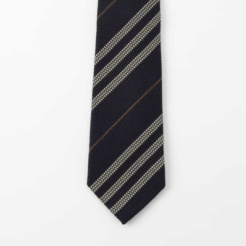 BARNEYS NEW YORK ストライプ柄タイ NAVY