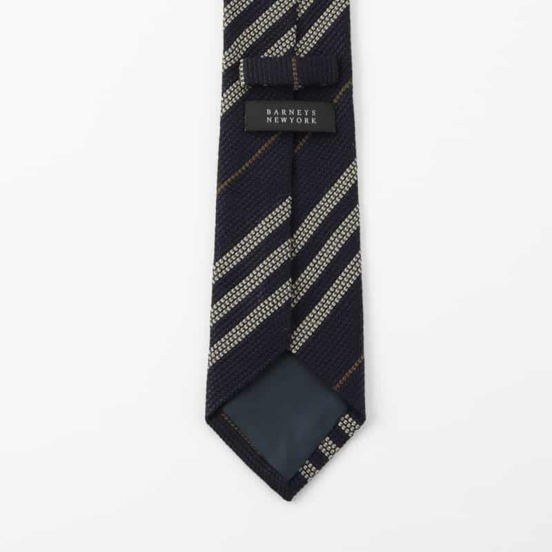 BARNEYS NEW YORK ストライプ柄タイ NAVY