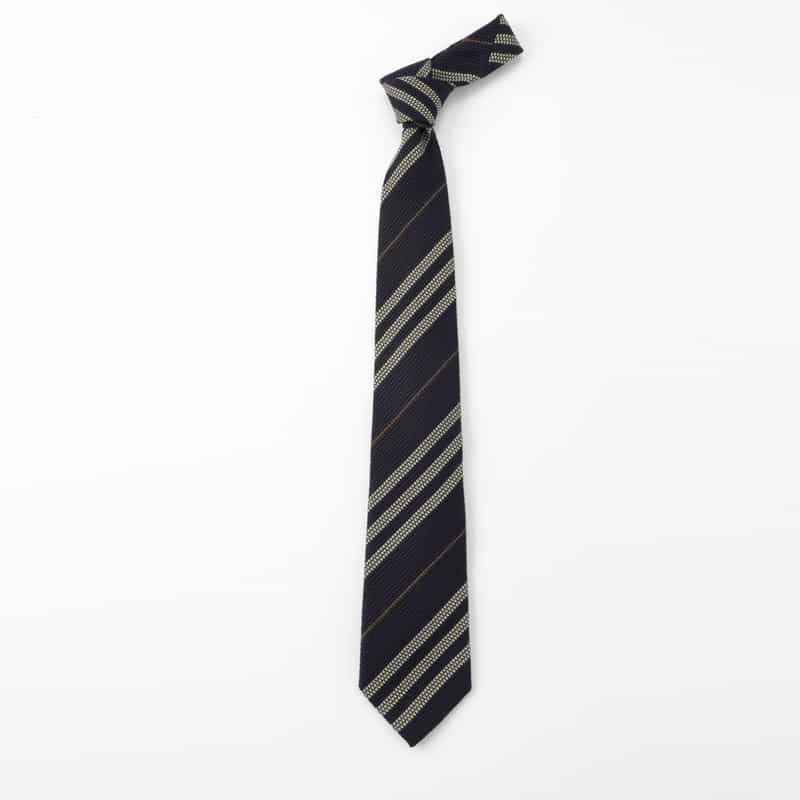 BARNEYS NEW YORK ストライプ柄タイ NAVY