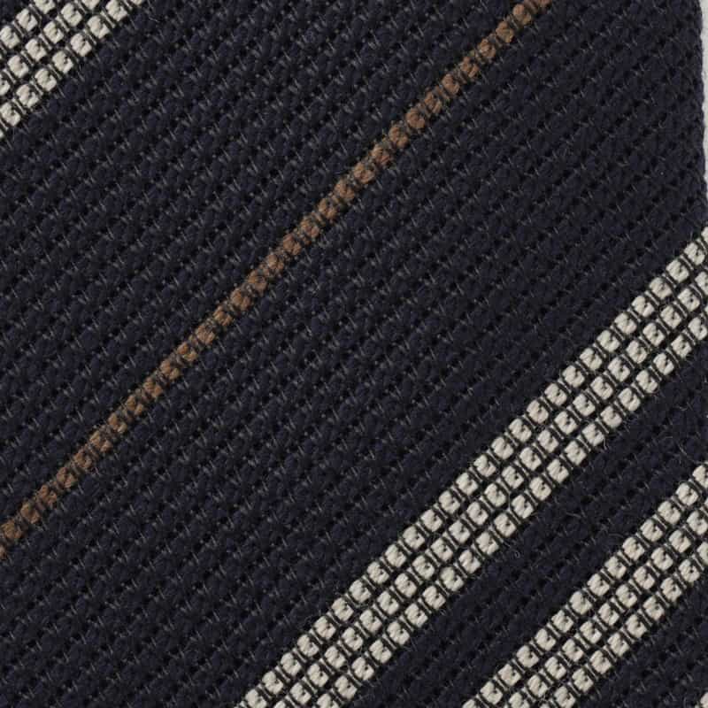 BARNEYS NEW YORK ストライプ柄タイ NAVY