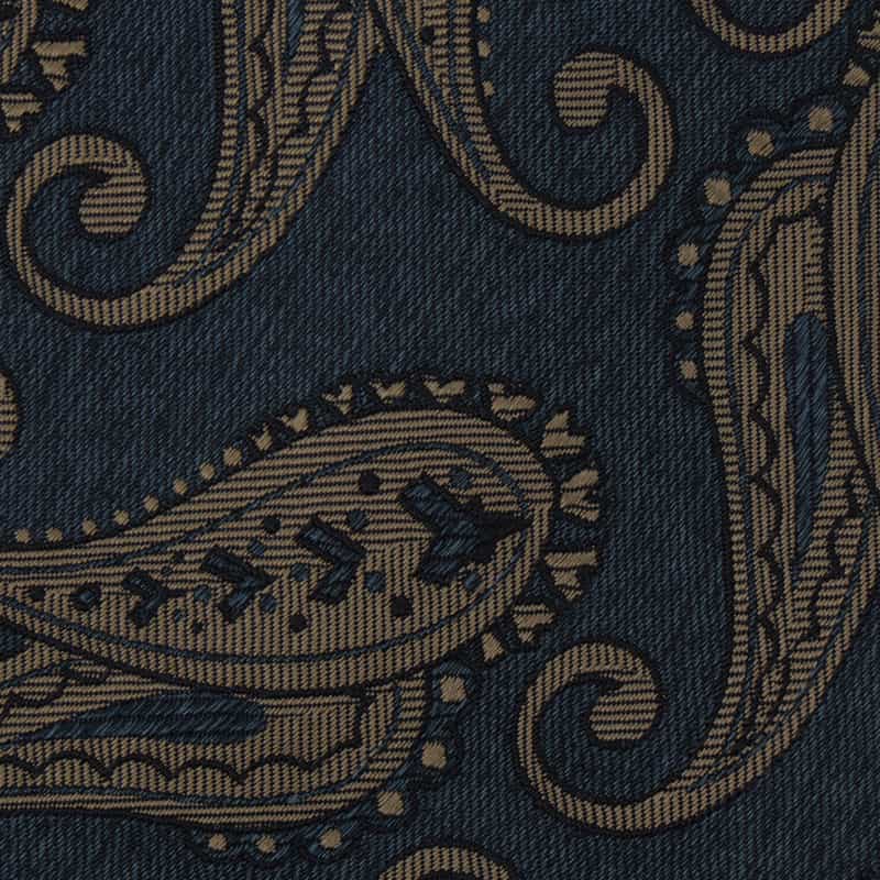 BARNEYS NEW YORK ペイズリー柄タイ BLUE