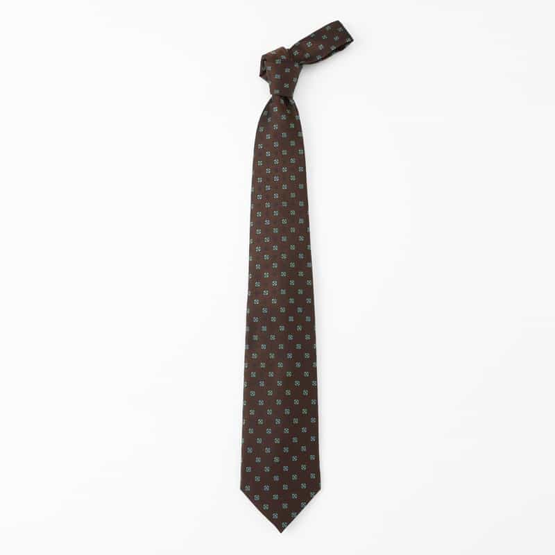 BARNEYS NEW YORK 小紋柄タイ BROWN