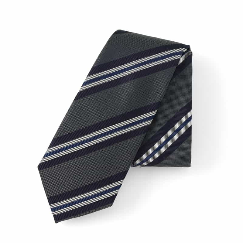 BARNEYS NEW YORK レジメンタル柄タイ NAVY