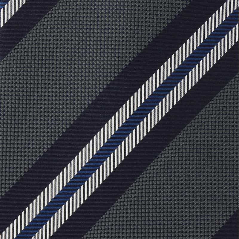 BARNEYS NEW YORK レジメンタル柄タイ NAVY