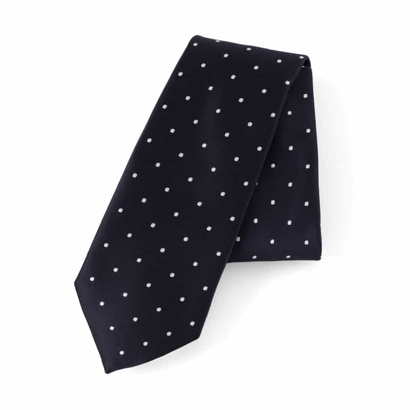 BARNEYS NEW YORK ドット柄タイ NAVY