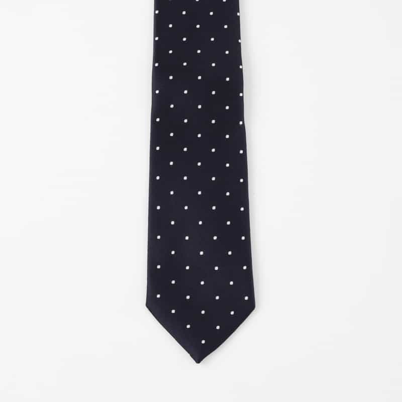 BARNEYS NEW YORK ドット柄タイ NAVY