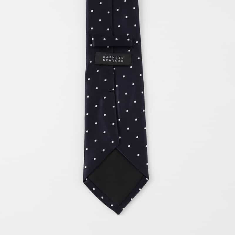 BARNEYS NEW YORK ドット柄タイ NAVY