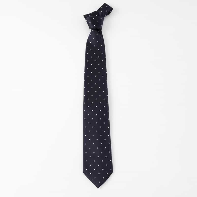 BARNEYS NEW YORK ドット柄タイ NAVY