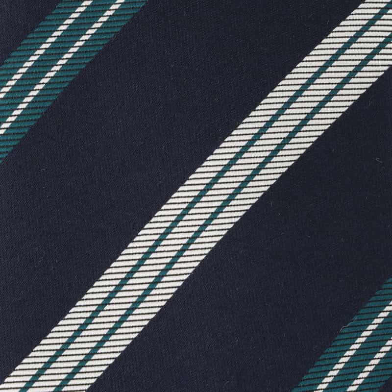 BARNEYS NEW YORK レジメンタル柄タイ NAVY