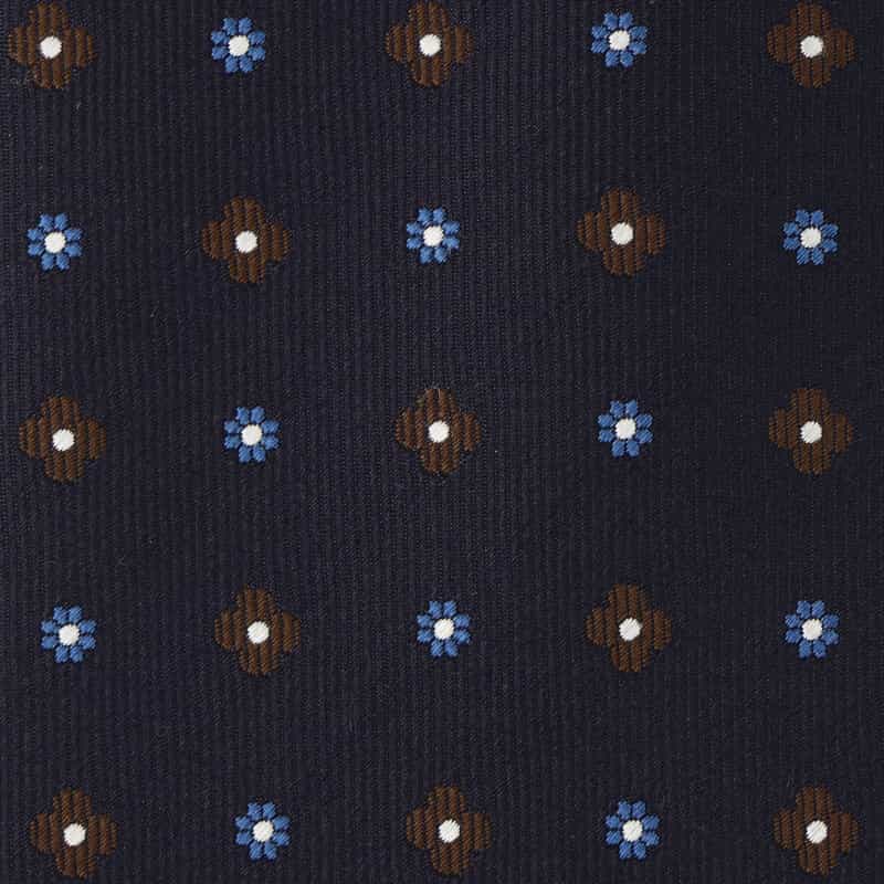 BARNEYS NEW YORK 小紋柄タイ NAVY