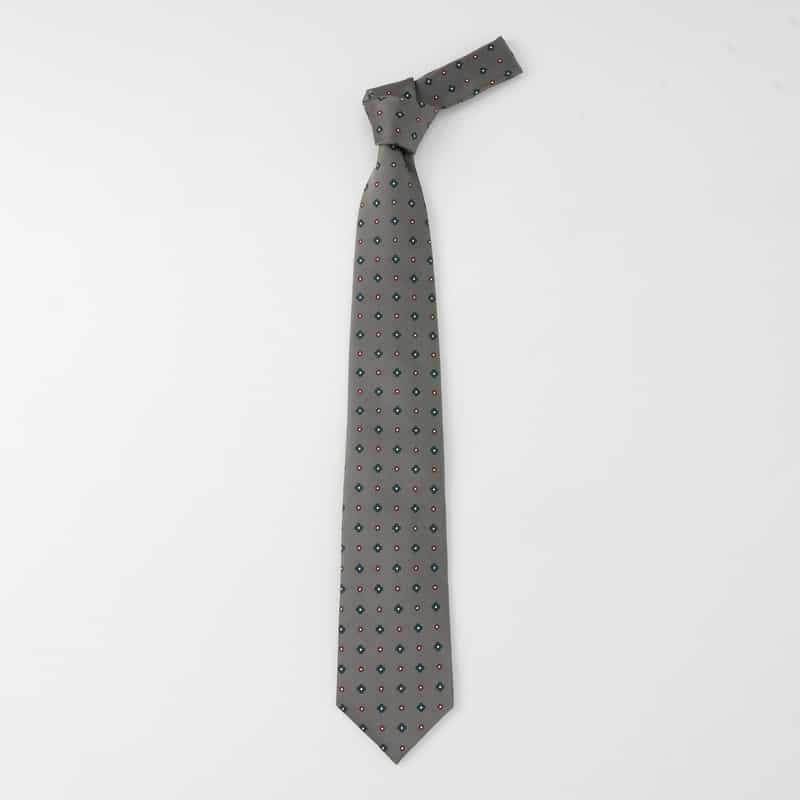 BARNEYS NEW YORK 小紋柄タイ GRAY