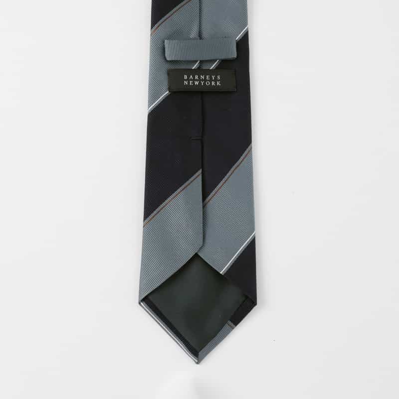 BARNEYS NEW YORK ストライプ柄タイ BLUE