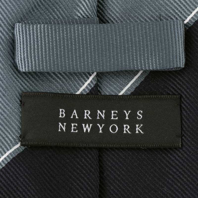BARNEYS NEW YORK ストライプ柄タイ BLUE