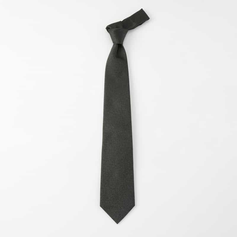 BARNEYS NEW YORK ヘリンボーン柄タイ GRAY