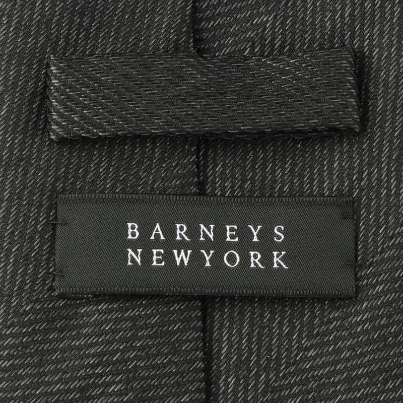 BARNEYS NEW YORK ヘリンボーン柄タイ GRAY