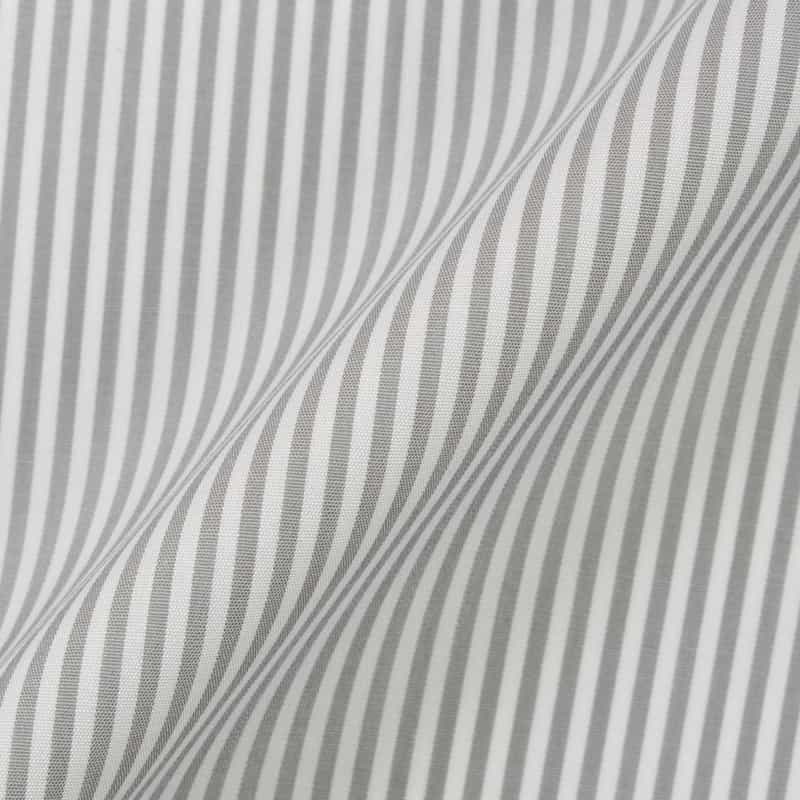 BARNEYS NEW YORK ストライプ柄ハンカチ LIGHT GRAY