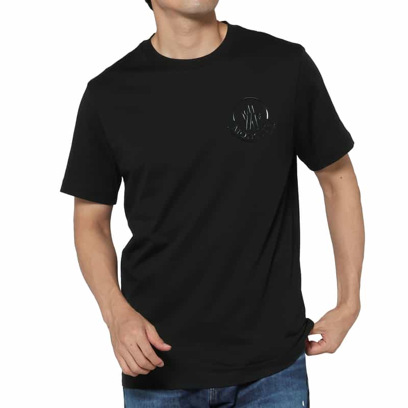 MONCLER MONCLER＜モンクレール＞ ロゴ入りTシャツ BLACK