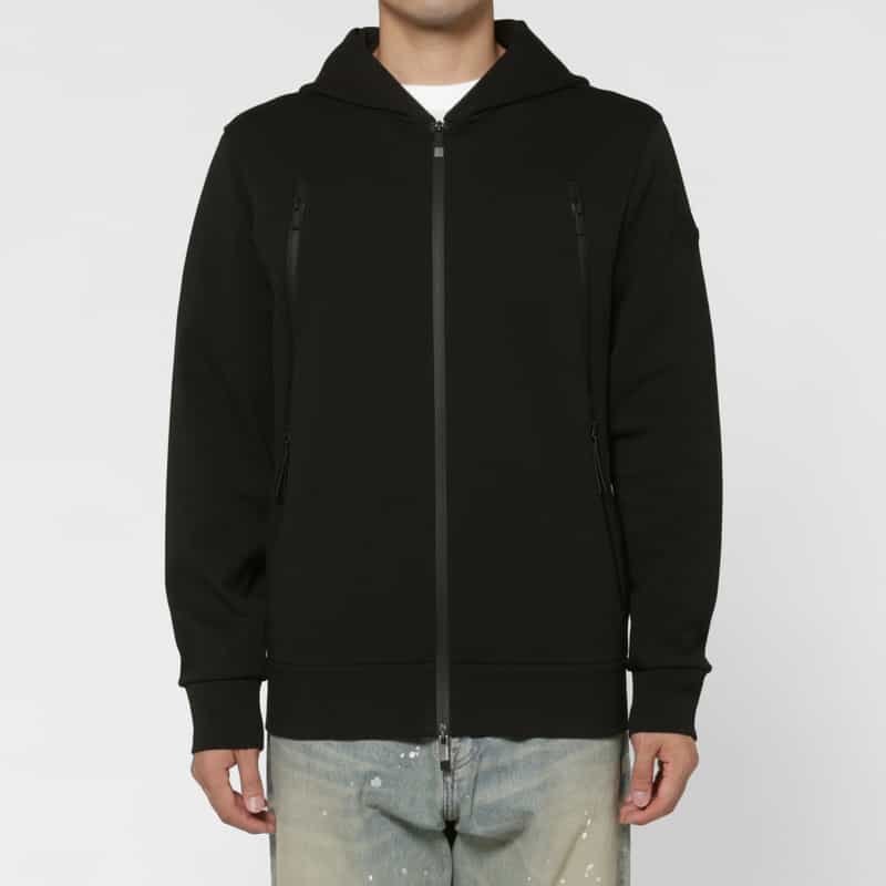 MONCLER MONCLER＜モンクレール＞ ジップアップスウェットフーディ BLACK
