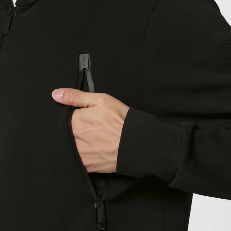 MONCLER MONCLER＜モンクレール＞ ジップアップスウェットフーディ BLACK