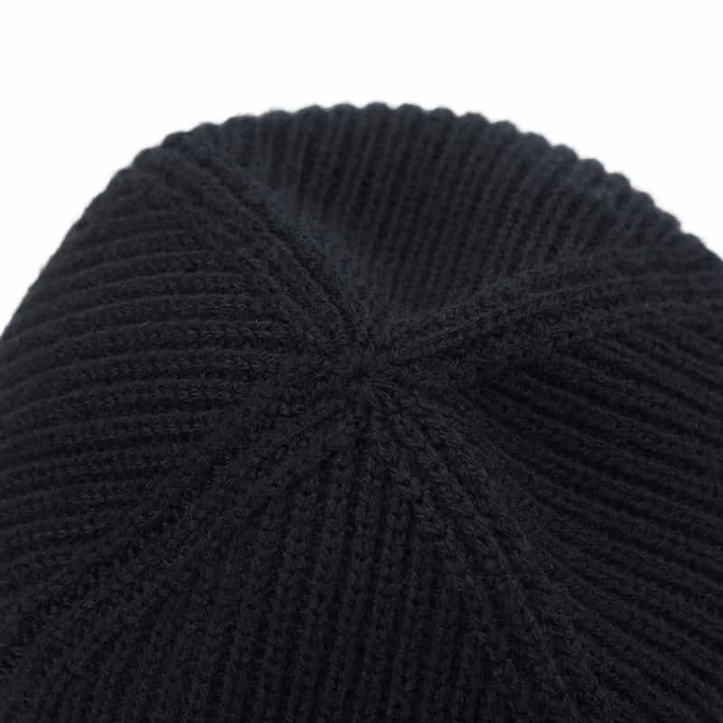 MONCLER MONCLER＜モンクレール＞ ロゴパッチ付きニットキャップ BLACK