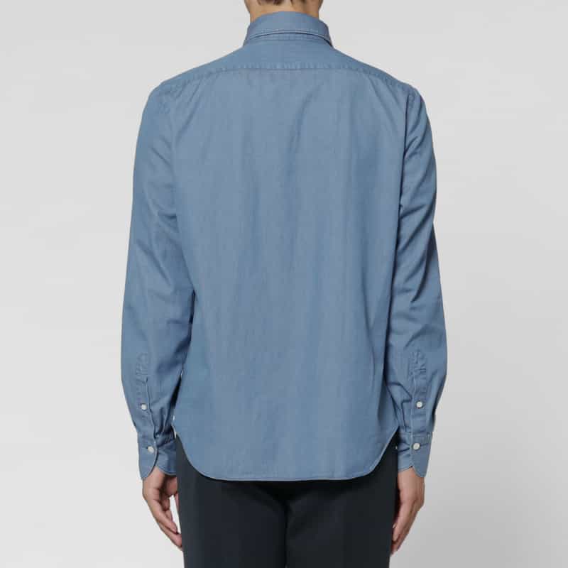FINAMORE FINAMORE＜フィナモレ＞ デニムシャツ“SIMONE" BLUE