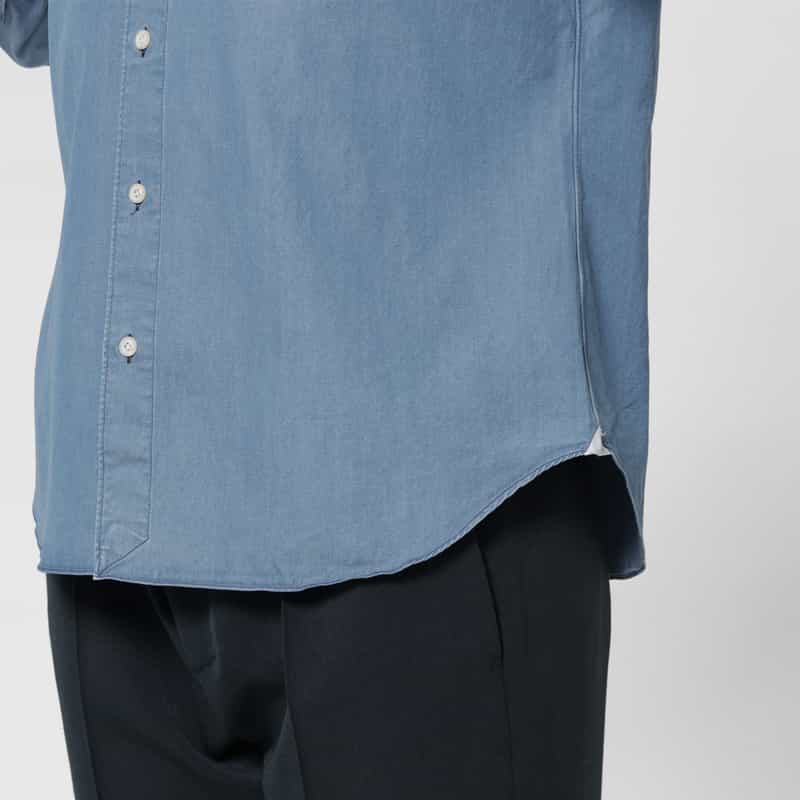 FINAMORE FINAMORE＜フィナモレ＞ デニムシャツ“SIMONE" BLUE