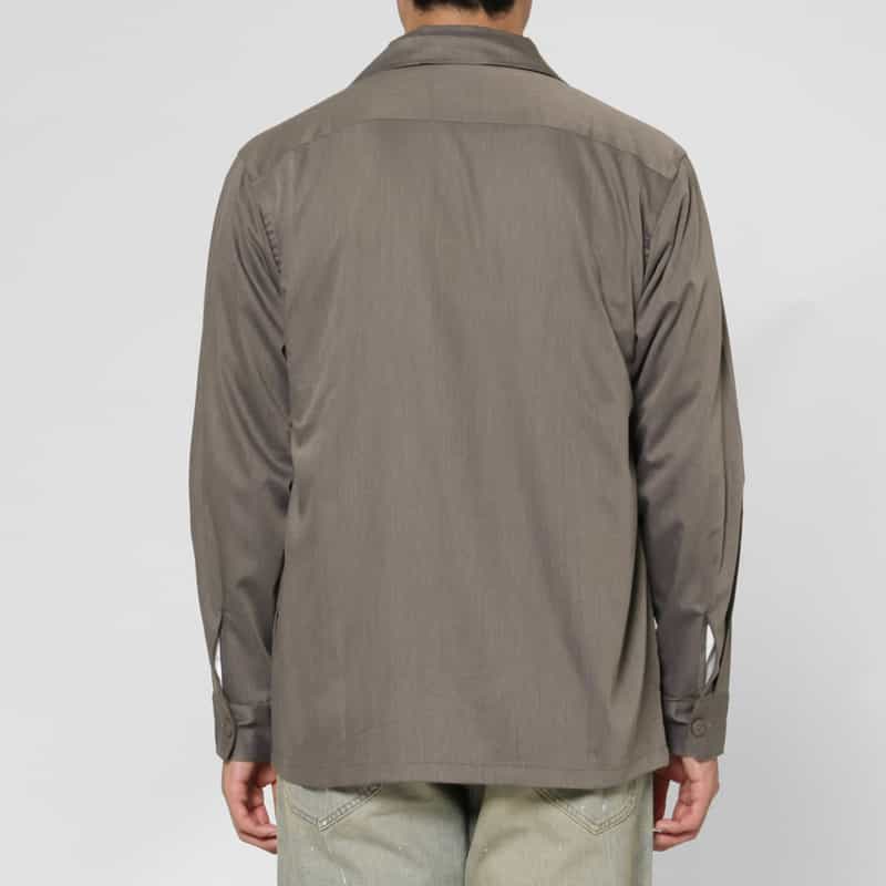 BARNEYS NEW YORK マイクロファイバーステンカラーブルゾン BROWN