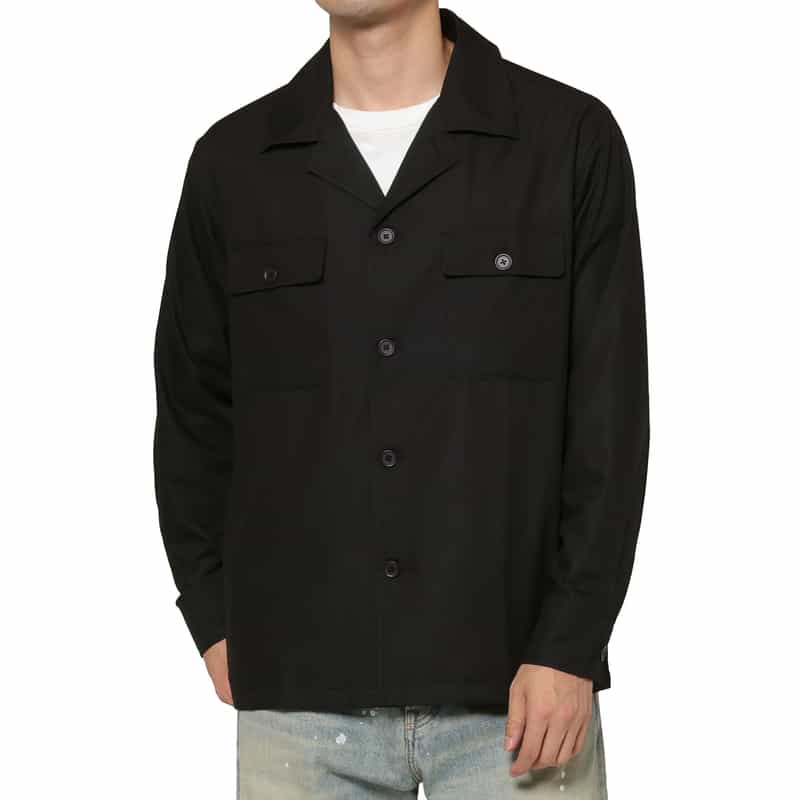 BARNEYS NEW YORK マイクロファイバーステンカラーブルゾン BLACK