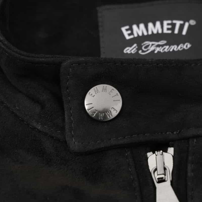 EMMETI EMMETI＜エンメティ＞ スエード素材シングルライダースジャケット“JURI" BLACK
