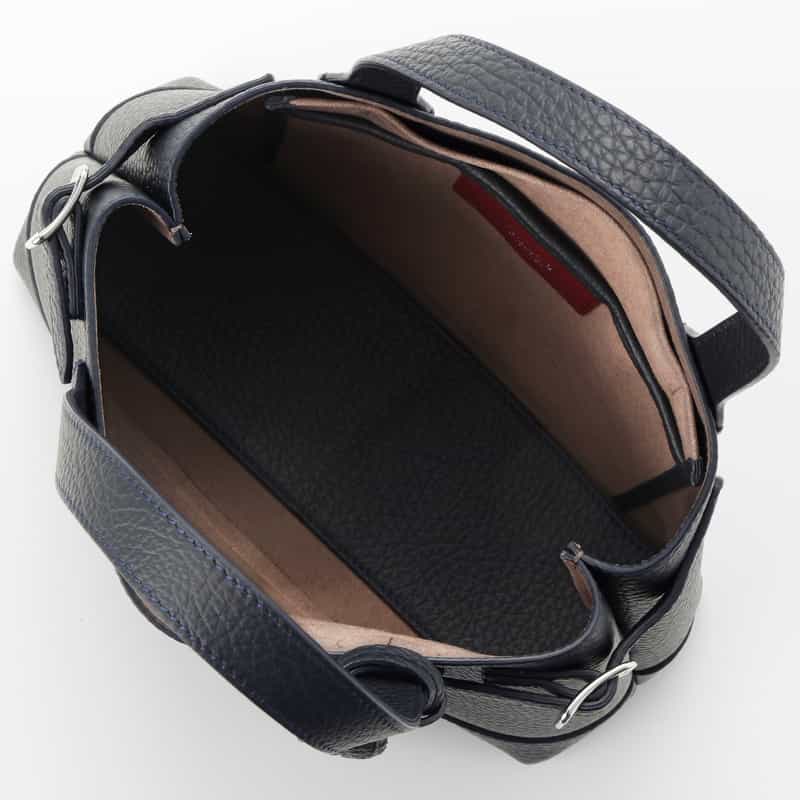 ACATE ACATE＜アカーテ＞ レザーミニハンドバッグ“LODOS" NAVY