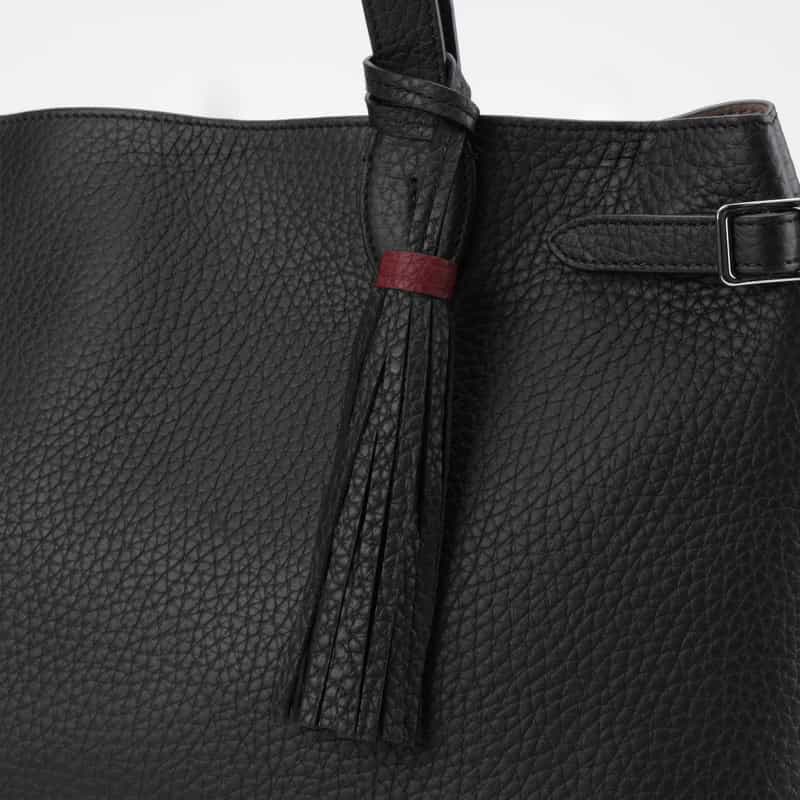 ACATE ACATE＜アカーテ＞ レザートートバッグ（M）“LODOS2" BLACK